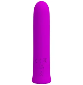 PRETTY LOVE - CURTIS MINI SUPER POWER VIBRATOR 12 VIOLET SILICONE VIBRATIONS