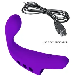 PRETTY LOVE - GORGON VIBRADOR DE DEDO RECARGABLE MORADO