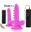 DIVERSIA - DILDO VIBRANTE FLESSIBILE VIOLA 17 CM -O- 3.3 CM DIVERSIA - DILDO VIBRANTE FLESSIBILE VIOLA 17 CM -O- 3.3 CM