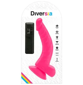 DIVERSIA - DILDO VIBRANT FLEXIBLE ROSE 21.5 CM -O- 4.5 CM