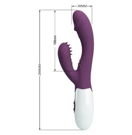 PRETTY LOVE - ANDRE RABBIT VIBRATOR and G-POINT STIMULATOR PURPLE