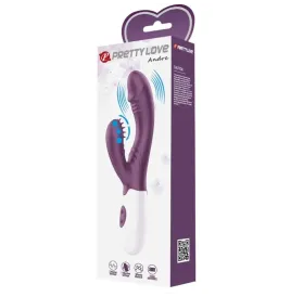 PRETTY LOVE - ANDRE RABBIT VIBRATOR and G-POINT STIMULATOR PURPLE