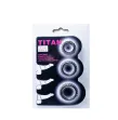 BAILE - TITAN SET 3 PCS COCK RING BLACK 2.8 2.4 1.9 CM BAILE - TITAN SET 3 PCS COCK RING BLACK 2.8 2.4 1.9 CM