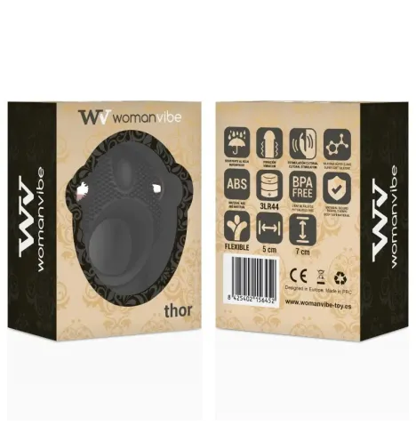 WOMANVIBE - ANELLO VIBRATORE IN SILICONE THOR