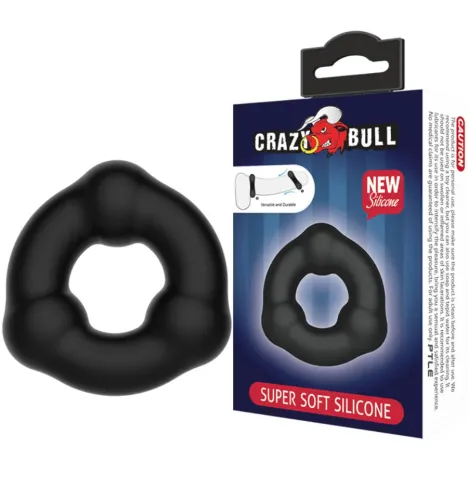 CRAZY BULL - BAGUE EN SILICONE ULTRA DOUX AVEC NODULES