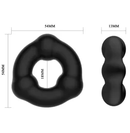 CRAZY BULL - BAGUE EN SILICONE ULTRA DOUX AVEC NODULES