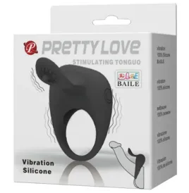 PRETTY LOVE - VIBRATING RING WITH TONGUE