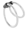 DARKNESS - ANELLO PER PENE DOPPIO IN METALLO DARKNESS - ANELLO PER PENE DOPPIO IN METALLO