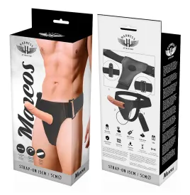 HARNESS ATTRACTION - RNES CADRES CREUX AVEC VIBRATEUR 15 CM -O- 5 CM