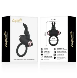 COQUETTE CHIC DESIRE - COCK RING WITH VIBRATOR BLACK- GOLD