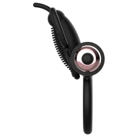 COQUETTE CHIC DESIRE - COCK RING BUTTERFLY WITH VIBRATOR BLACK- GOLD