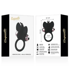 COQUETTE CHIC DESIRE - COCK RING BUTTERFLY ANILLO VIBRADOR NEGRO - GOLD
