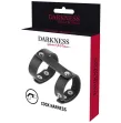 DARKNESS - ANNEAU DE PÉNIS ET TESTICULES RÉGLABLE EN CUIR DARKNESS - ANNEAU DE PÉNIS ET TESTICULES RÉGLABLE EN CUIR