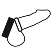 DARKNESS - METAL RING FOR THE PENIS AND TESTICLES DARKNESS - METAL RING FOR THE PENIS AND TESTICLES