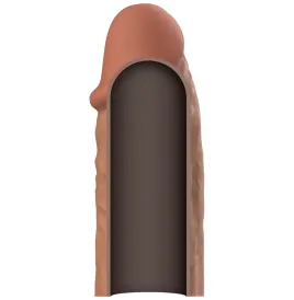 VIRILXL - EXTENSION DE PÉNIS MARRON EN SILICONE LIQUIDE V3