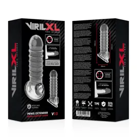 VIRILXL - EXTENSIÓN Y FUNDA DE PENE V15 TRANSPARENTE