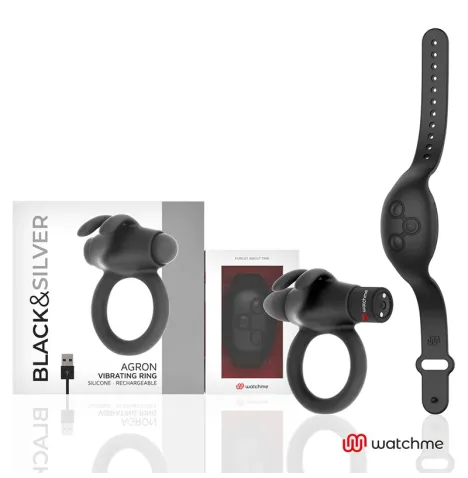 BLACKandSILVER - AGRON COCKRING-UHR MIT FERNBEDIENUNG