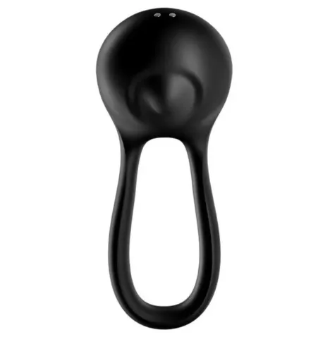 SATISFYER - MAJESTIC DUO RING VIBRATOR SCHWARZ