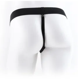 FETISH FANTASY SERIES - HARNAIS RÉGLABLE TÉLÉCOMMANDE PÉNIS RÉALISTE AVEC TESTICULES 23 CM