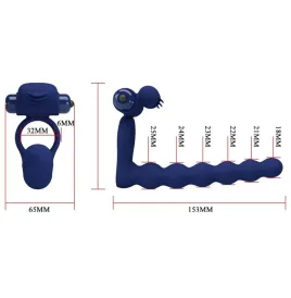 PRETTY LOVE - AJMAL ANNEAU VIBRANT AVEC PLUG BLEU