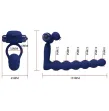 PRETTY LOVE - AJMAL VIBRATIONSRING MIT STECKER BLAU PRETTY LOVE - AJMAL VIBRATIONSRING MIT STECKER BLAU