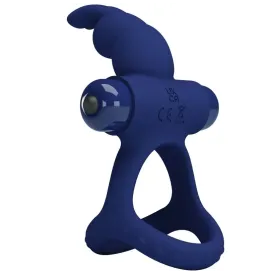 PRETTY LOVE - LUCHITO DOUBLE VIBRATING RING RABBIT BLUE