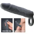 PRETTY LOVE - REALISTIC SKIN PENIS SLEEVE DARK GREY PRETTY LOVE - REALISTIC SKIN PENIS SLEEVE DARK GREY