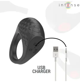 INTENSE - CLOVER VIBRATEUR ANNEAU PÉNIS 10 VIBRATIONS NOIR
