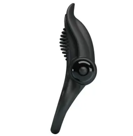 PRETTY LOVE - DOPPIO ANELLO VIBRANTE STIMOLATORE CLITORIDEO 10 VIBRAZIONI NERO