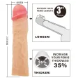 PRETTY LOVE - DEREK GUAINA PER PENE CON ESTENSIONE DA 7,6 CM FLESH PRETTY LOVE - DEREK GUAINA PER PENE CON ESTENSIONE DA 7,6 CM FLESH