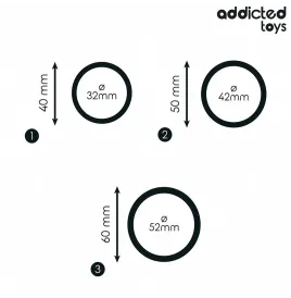 ADDICTED TOYS - SET SILIKONRINGE MODELL 2
