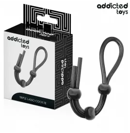 ADDICTED TOYS - CUERDA SILICONA PARA EL PENE DE LAZO TRIPLE