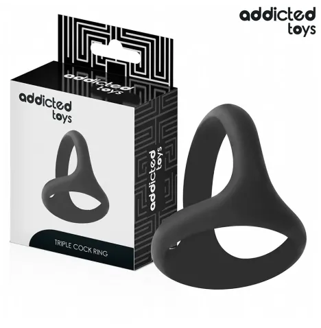 ADDICTED TOYS - THICK TRIPLE PENIS RING