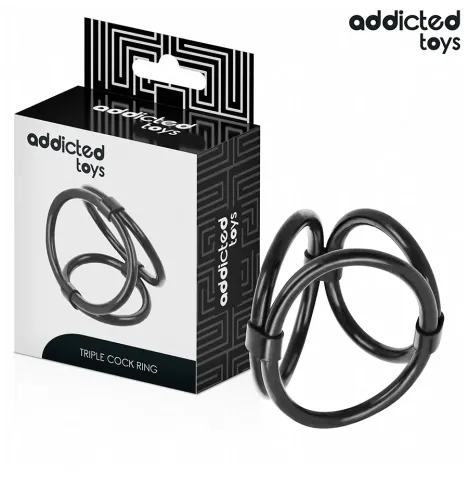 ADDICTED TOYS - ANILLO TRIPLE PARA EL PENE