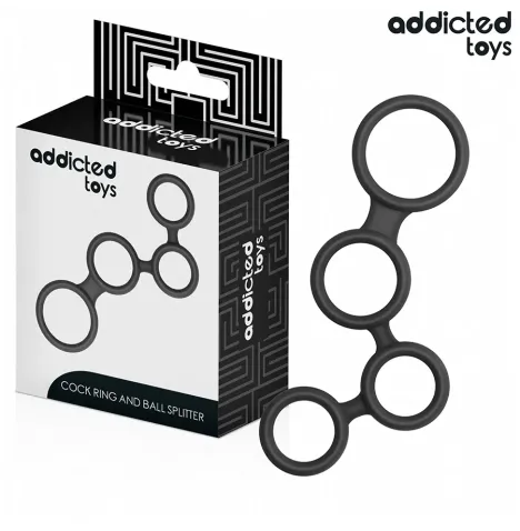 ADDICTED TOYS - ANILLO PARA EL PENE CON DIVISORES PARA TESTÍCULOS
