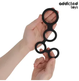 ADDICTED TOYS - ANILLO PARA EL PENE CON DIVISORES PARA TESTÍCULOS