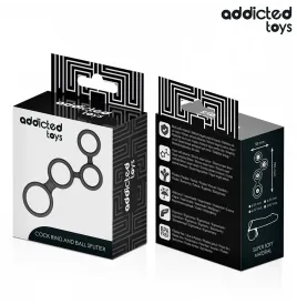 ADDICTED TOYS - ANILLO PARA EL PENE CON DIVISORES PARA TESTÍCULOS