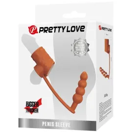 PRETTY LOVE - MANCHON PÉNIS AVEC PLUG ANAL NATUREL