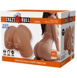 CRAZY BULL - SOPHIA REALISTIC FEMALE BUTT VIBRATOR AND SUCKER WITH SOUND 5.5 KG
