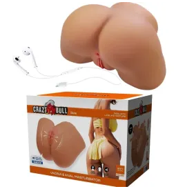 CRAZY BULL - ILANA REALISTIC FEMALE BUTT VIBRATOR AND SUCKER WITH SOUND 6.8 KG