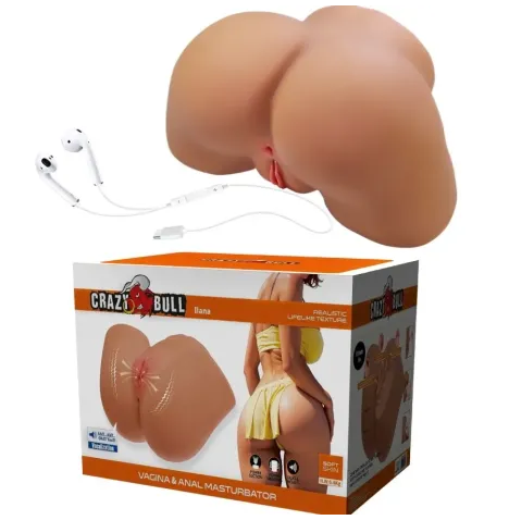 CRAZY BULL - ILANA REALISTISCHER WEIBLICHER PO-VIBRATOR UND SAUGER MIT TON 6,8 KG