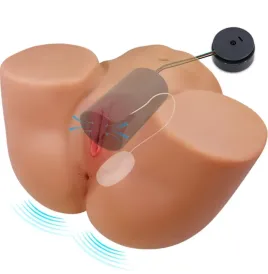 CRAZY BULL - ILANA TRASERO FEMENINO REALISTA VIBRADOR and SUCCIONADOR CON SONIDO 6.8 KG