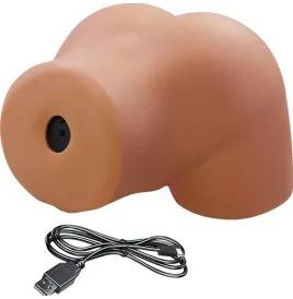 CRAZY BULL - ILANA TRASERO FEMENINO REALISTA VIBRADOR and SUCCIONADOR CON SONIDO 6.8 KG