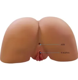 CRAZY BULL - ILANA REALISTIC FEMALE BUTT VIBRATOR AND SUCKER WITH SOUND 6.8 KG