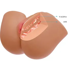 CRAZY BULL - ILANA TRASERO FEMENINO REALISTA VIBRADOR and SUCCIONADOR CON SONIDO 6.8 KG