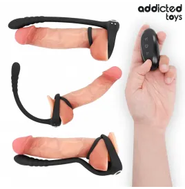 ADDICTED TOYS - ANNEAU PÉNITENTIAIRE VIBRANT POUR POINT P AVEC TÉLÉCOMMANDE