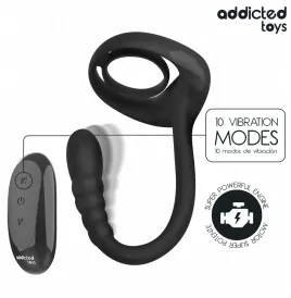 ADDICTED TOYS - ANNEAU PÉNITENTIAIRE VIBRANT POUR POINT P AVEC TÉLÉCOMMANDE