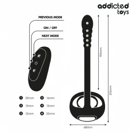 ADDICTED TOYS - P-SPOT VIBRATING COCK RING REMOTE CONTROL