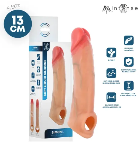 MR INTENSE - SIMON S FUNDA DE PENE SILICONA 13 CM -Ø- 4 CM