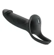 PRETTY LOVE - LANDON BLACK VIBRATING STRAP-ON PRETTY LOVE - LANDON BLACK VIBRATING STRAP-ON
